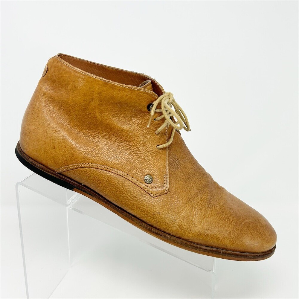 Frank Wright Smith Men's Chukka Desert Ankle Boots Brown Lace Up Size 10